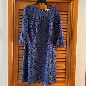 Boden size 14R Floral lace over slip dress